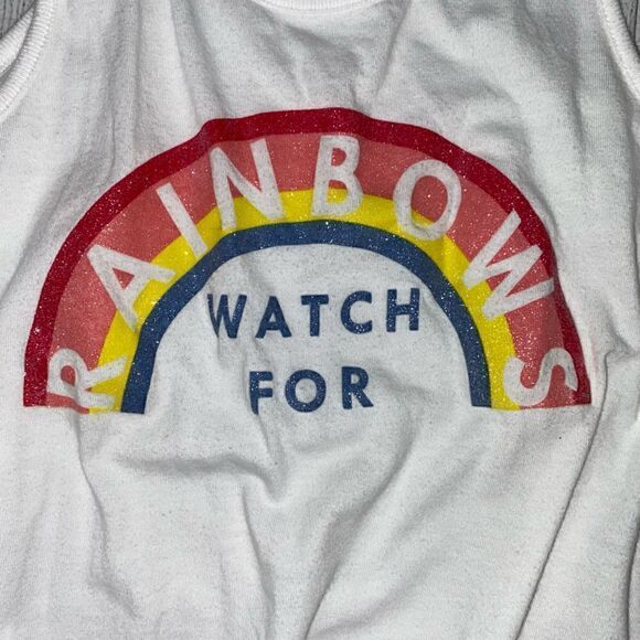 Crazy 8 watch for rainbows Flowy sleeveless scoopneck tank top sz 7-8 - Picture 2 of 5